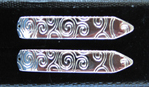 Paisley Pattern Collar Stiffener 